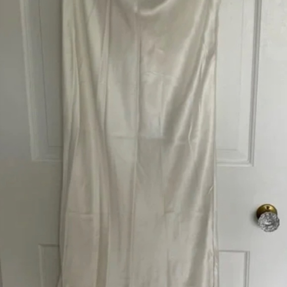 CAMI NYC White Jessica 100% Silk Skirt Sz XL. cottagecore costal grand daughter - Picture 2 of 5
